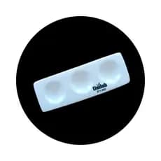Placa de Toque 3 Cavidades em Porcelana