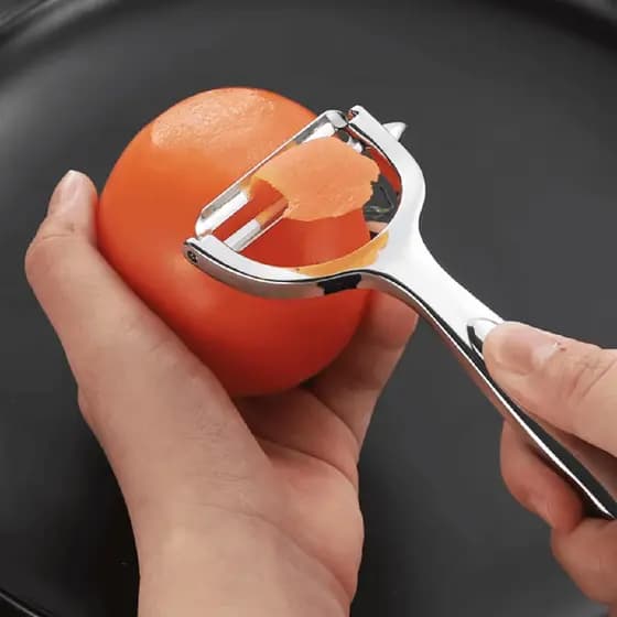 Descascador legumes e frutas Supreme  16cm profissional Inox