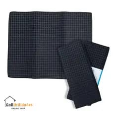 Escorredor de Louça Tapete de Pia Kit 2 Unidades Aparador Absorve Água