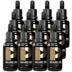 Óleo Para Barba Play Barber 30ml Amadeirado Woody Caixa Com 12 Unidades