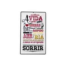 Quadro Placa 15x25cm Decorativa MDF Frases Divertidas