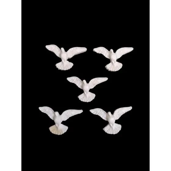 Kit 15 unidades Mini Aplique Divino Espirito Santo 2x4cm Lembracinha Batizado Casamento
