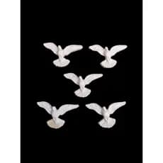 Kit 15 unidades Mini Aplique Divino Espirito Santo 2x4cm Lembracinha Batizado Casamento