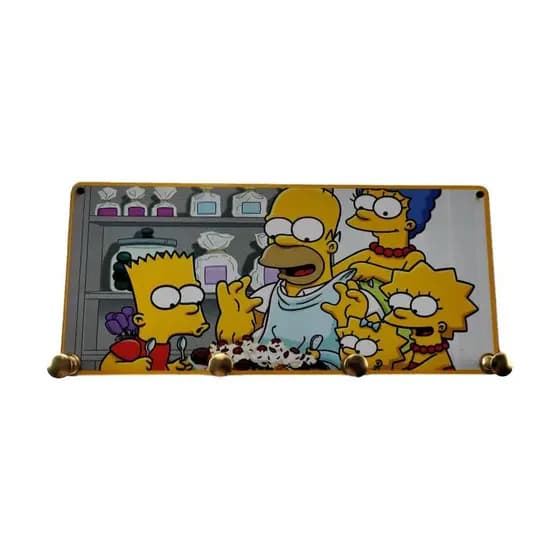 Lindo Porta Chaves Família Simpsons Mdf Personalizado