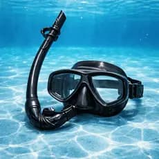 Kit Óculos Mergulho Snorkel Profissional Respirador Tubo Natação Profissional Equipamento Completo