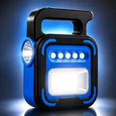Lanterna Trabalho Refletor Portátil Led Solar Recarregavel Camping USB Lâmpada Barraca Acampamento