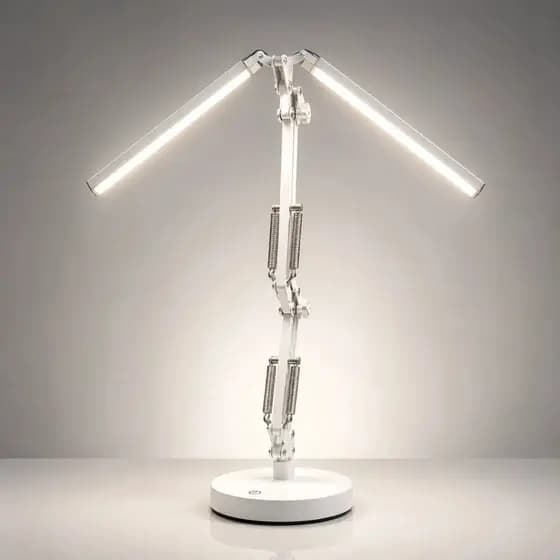 Luminaria De Mesa Articulada Potente Para Escritorio Estudio Regulável Luz Led Para Leitura Com Base