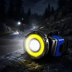 Lanterna Bike Led COB Potente Recarregável Camping Trilha e Pesca Iluminação Forte Portátil