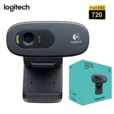 Webcam Logitech C270, Resolução Hd 720p/30fps, Microfone Cor Cinza-escuro