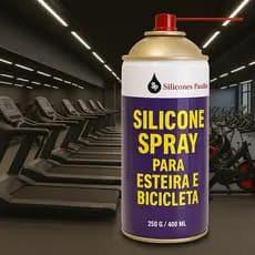 Silicone para esteira ergométrica bicicleta spinning e rondanas spray de silicone 400 ml academia