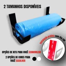 Suporte Para Saco De Lixo E Rolos - Kit 1 grande e 1 pequeno