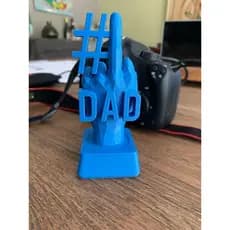 Escultura Divertida "#DAD" – Presente Criativo para o Dia dos Pais