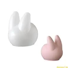 Dai Decorativo Coelhos Castiçal Artesanato Molde Silicone Acessório Portátil Para Uso Ornamen