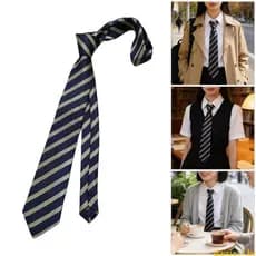 Gravata Dai Modern Stripe Design Tecido Poliéster Para Uso Diário
