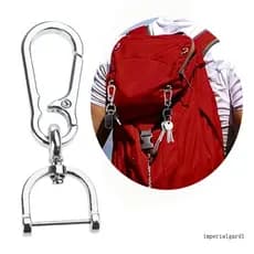 Imp Multifuncional Mosquetão Gancho Chaveiros Metal Saco Acessórios Fechos Lagosta Chaveiro Textura Liga Para Da