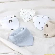 sun 4-Peças Baby Drool Bib Triângulo Alimentador Lenço Babete Respiração