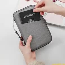 Practical Oxford Holder With Multiple Pockets For Travel Documents