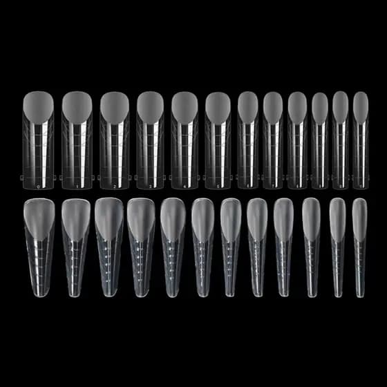 Duals Form Forma Extensão Unhas Gel Transparente Molde Tampa Inteira