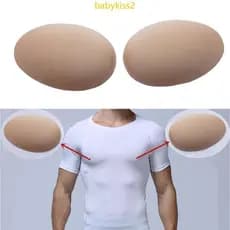 Invisível Silicone Peito Músculo Adesivos Masculino Melhorando Almofadas Adesivo Musculares Gif