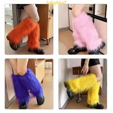 Aquecedores Pernas Felpudos Coloridos Para Da Frente Toppers Bota Pelúcia