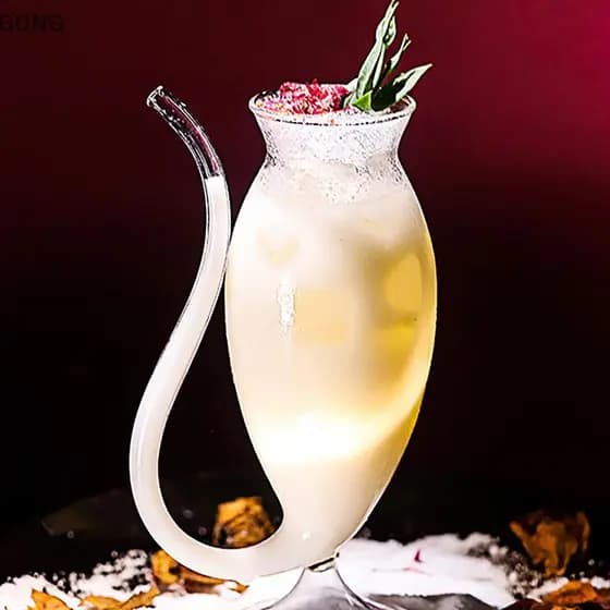 [BI] Vidro Resistente Ao Calor , Suco De Sucção , Leite , Tubo Para Beber , Copo De Palha , Criativo De Alta Qualidade B