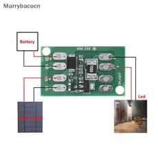 [MAR] Painel Solar Automático LED Controle De Lâmpada Bateria Módulo Controlador De Carregamento Do Carregador COD