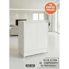 Dispensa Nicho Aparador Com 2 Portas E Divisória Em Mdf 90x60x20