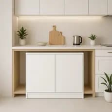 Nicho Aparador Com 2 Portas Em Mdf Com Divisórias ARMARIO DE COZINHA 80x70x20