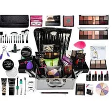 Kit Maquiagem Básico Completo Com Pinceis Para o Dia a Dia