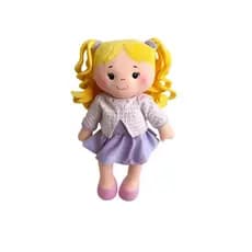 Boneca Pelúcia Bella Amiga Companheira Lavável Antialérgica Zip
