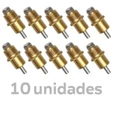 10 Bebedouro Automático Bico Nipple - Metal - para Aves Galinha Frango Granja Galo Codorna Pintinho