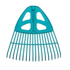 Vassoura Jardim Plástica Rastelo Ancinho Grama 18 dentes Sem Cabo