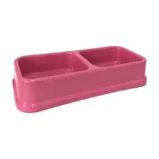 Comedouro Bebedouro Duplo 750ml cada lado Cães e Gatos