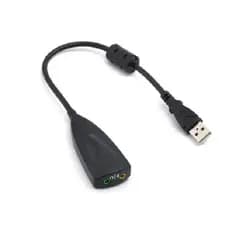 Adaptador Placa De Som Usb 7.1 Áudio Notebook Windows Jogos