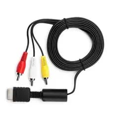Cabo Av Audio Video Rca Playstation Ps3 Ps2 Ps1 Qualidade