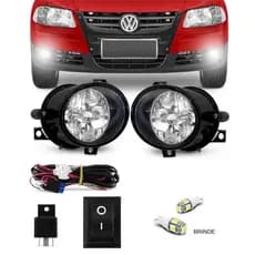 Kit Farol Milha Gol Parati Saveiro G4 2005 A 2008 + Par de pingo t10 5050 5 leds