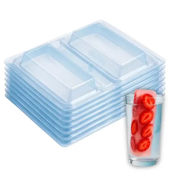 20 Formas Gelo Saborizado Retangular 200ml Ref 10613 Bwb