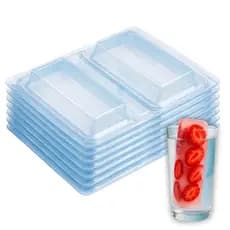10 Formas Gelo Saborizado Retangular 200ml Ref 10613 Bwb