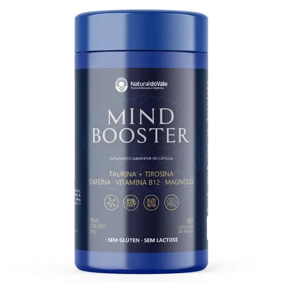 Mind Booster Nootrópico 60 Cáps Natural do Vale