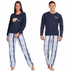 kit Pijama Casal Inverno Manga Longa e Calça Combinado Namorados