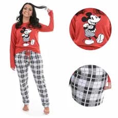 Pijama Longo de Frio Inverno Fechado Feminino Adulto Manga Comprida e Calça Comprida Promoção - Pérola Pijamas