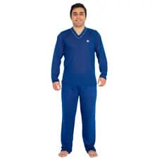 Pijama Longo de Frio Inverno Liso Masculino Manga Comprida e Calça Revenda