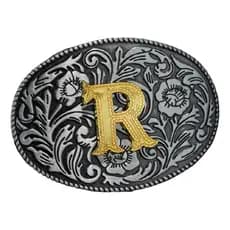 Fivela Para Cinto R Iniciais Nomes Letras Personalização Peão Rodeio Country