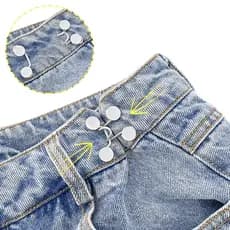 Ajustador De Calça Rápido Pence Sem Costura Apertador Manual