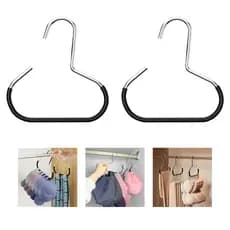 Kit 2 Cabide para Bonés Inox Gancho Objetos Acessórios Multiuso Suporte