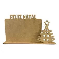 10 Porta-Retratos “Feliz Natal” em MDF – Foto 10x15 cm (colada)