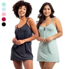 Kit 2 Camisolas Curtas de Dormir Pijama Feminino sem Bojo - VIÉRE