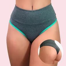 Kit 4 Calcinhas Fitness Modeladoras com Cós Alto e Fio Dental Duplo - VIÉRE