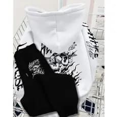 Conjunto Streetwear Caveira Moletom + Calça Estampa Graffiti Premium