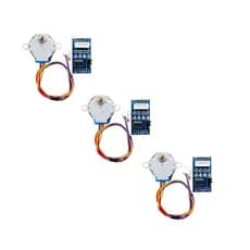Kit 3 Motor De Passo 28BYJ48 com Driver ULN2003